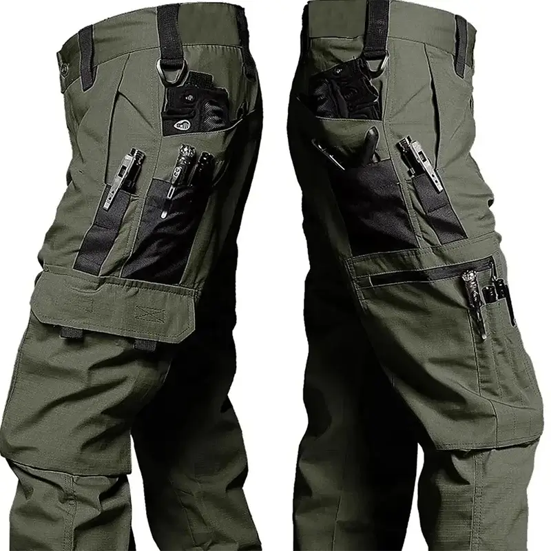 New Tactical Work Pants Men Outdoor Cargo Trousers Multi-pocket Waterproof Pant Autumn Spring Outdoor Workwear Hiking Trousers