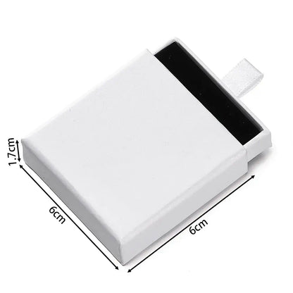 Creative Drawer Jewelry Packaging Box Necklace Ring Earing Bracelet Storage Organizer Display Stand Solid Color Paper Gift 2030
