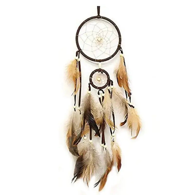 Hot Trend-Dream Catcher Brown Decorative Dream Catcher Living Room Dream Catcher For Wall Hanging, Decoration, Festival, Gift Ea