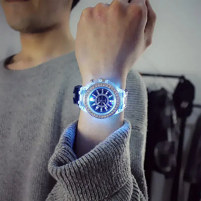 LED Light-Up Watch with Silicone Strap