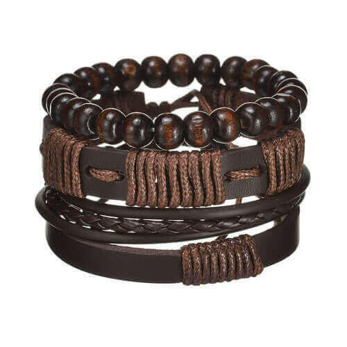 Mens Modern Multilayered Bracelet.