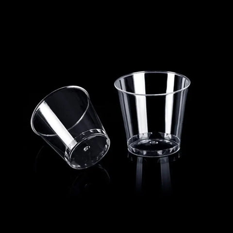 100 Pcs Reusable Plastic Shot Glasses 30ml Shot Cups For Party Clear