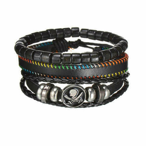 Mens Modern Multilayered Bracelet.