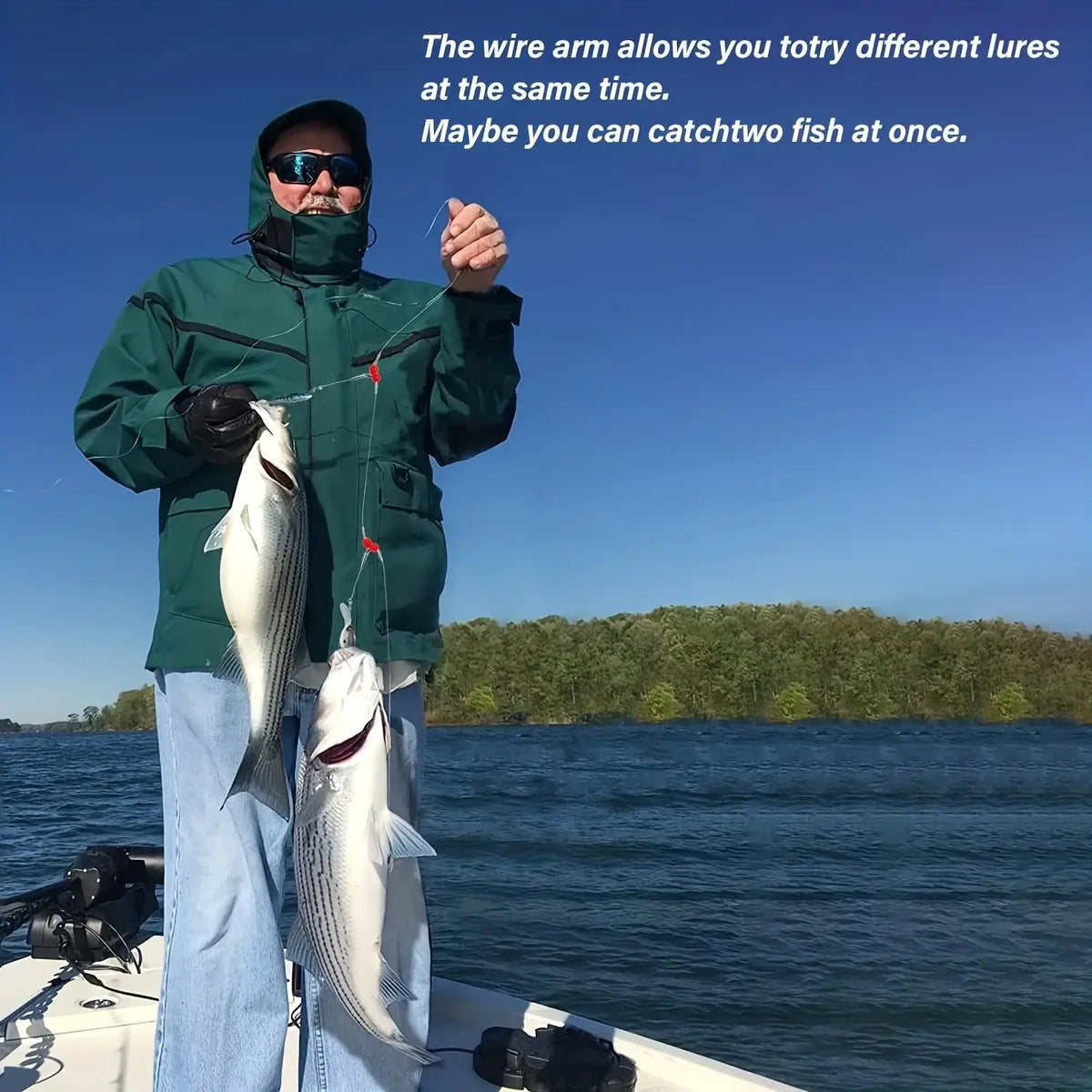 18-Piece Saltwater Fishing Leader Rigs with Swivels and Snaps