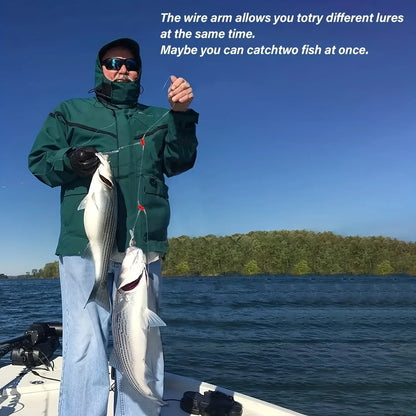 18-Piece Saltwater Fishing Leader Rigs with Swivels and Snaps