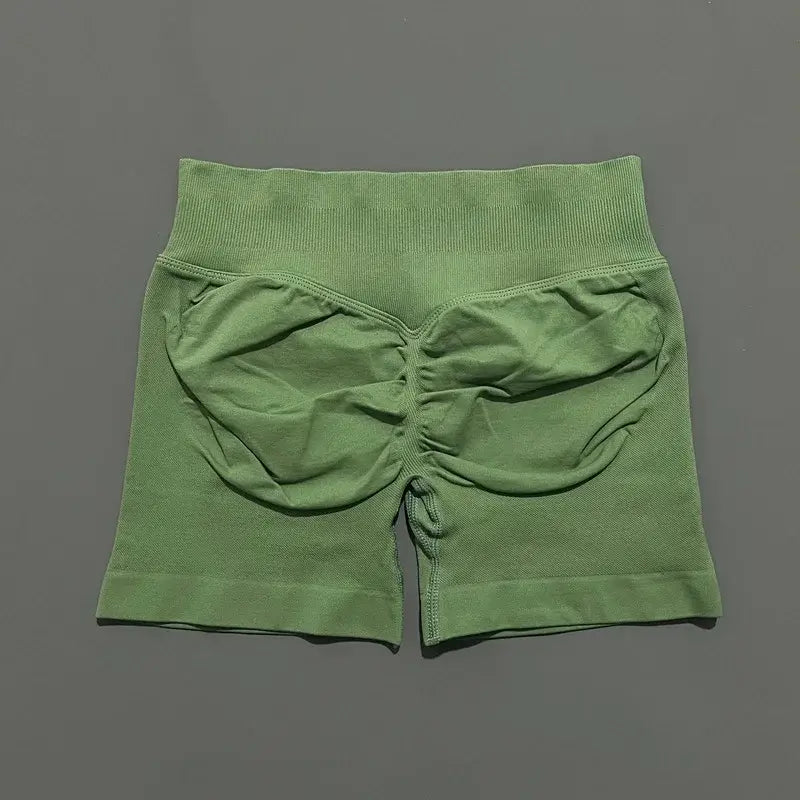 HISTELLO Women’s Seamless Scrunch Workout Shorts
