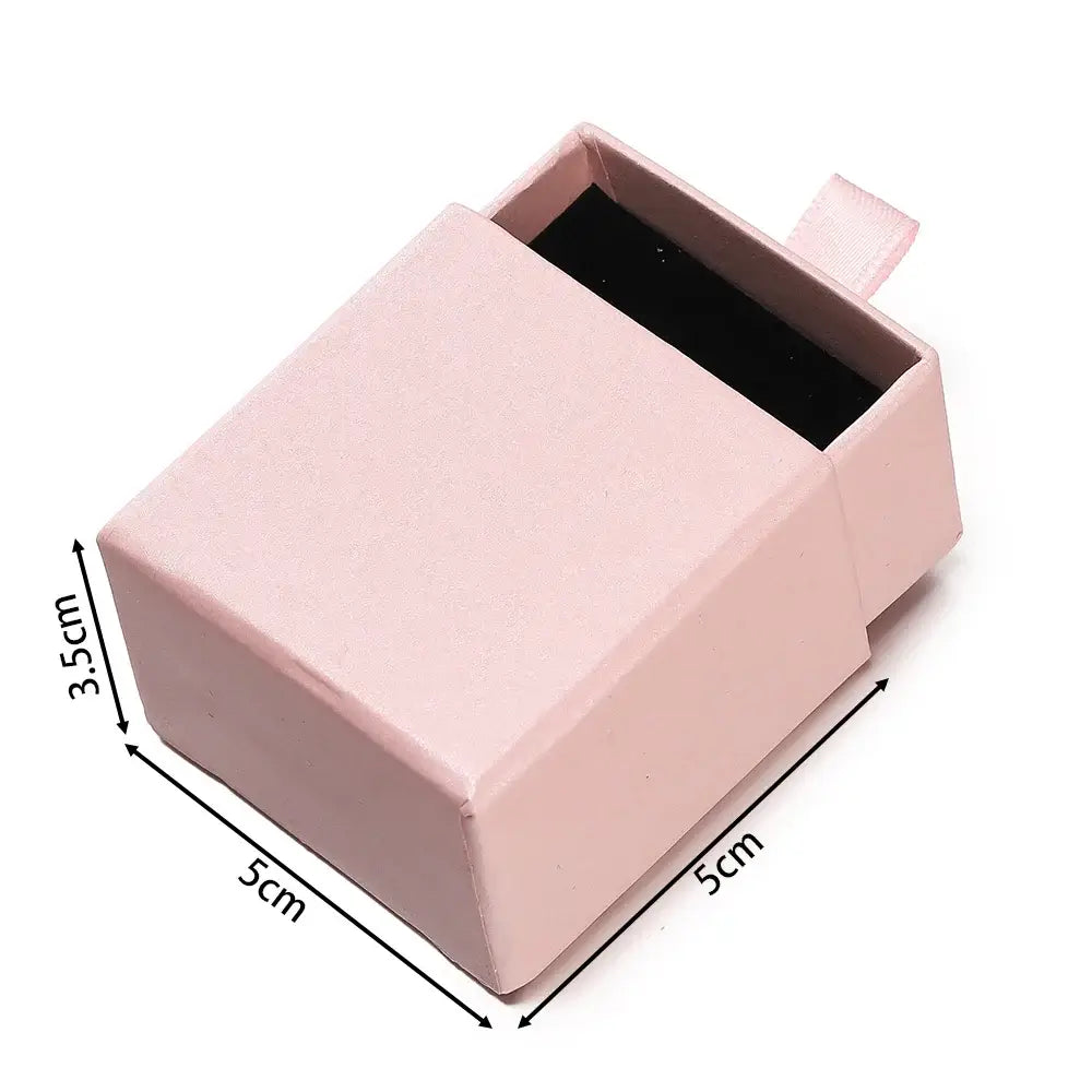 Creative Drawer Jewelry Packaging Box Necklace Ring Earing Bracelet Storage Organizer Display Stand Solid Color Paper Gift 2030