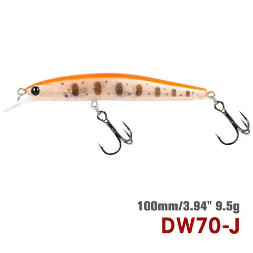 TSURINOYA 100SP Suspending Minnow Fishing Lure DW70 100mm 9.5g.