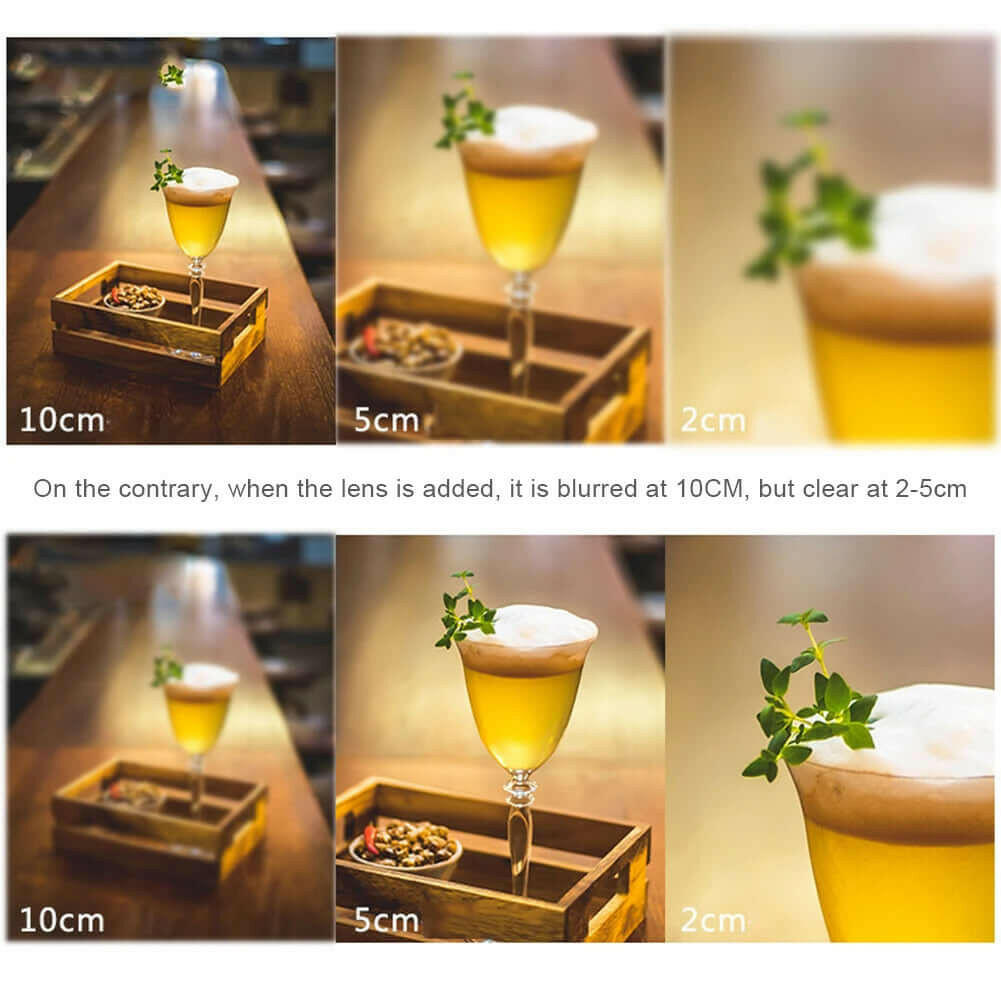 16mm 4K Super Wide Angle Macro Phone Lens 2 in 1 15X Distortionless HD