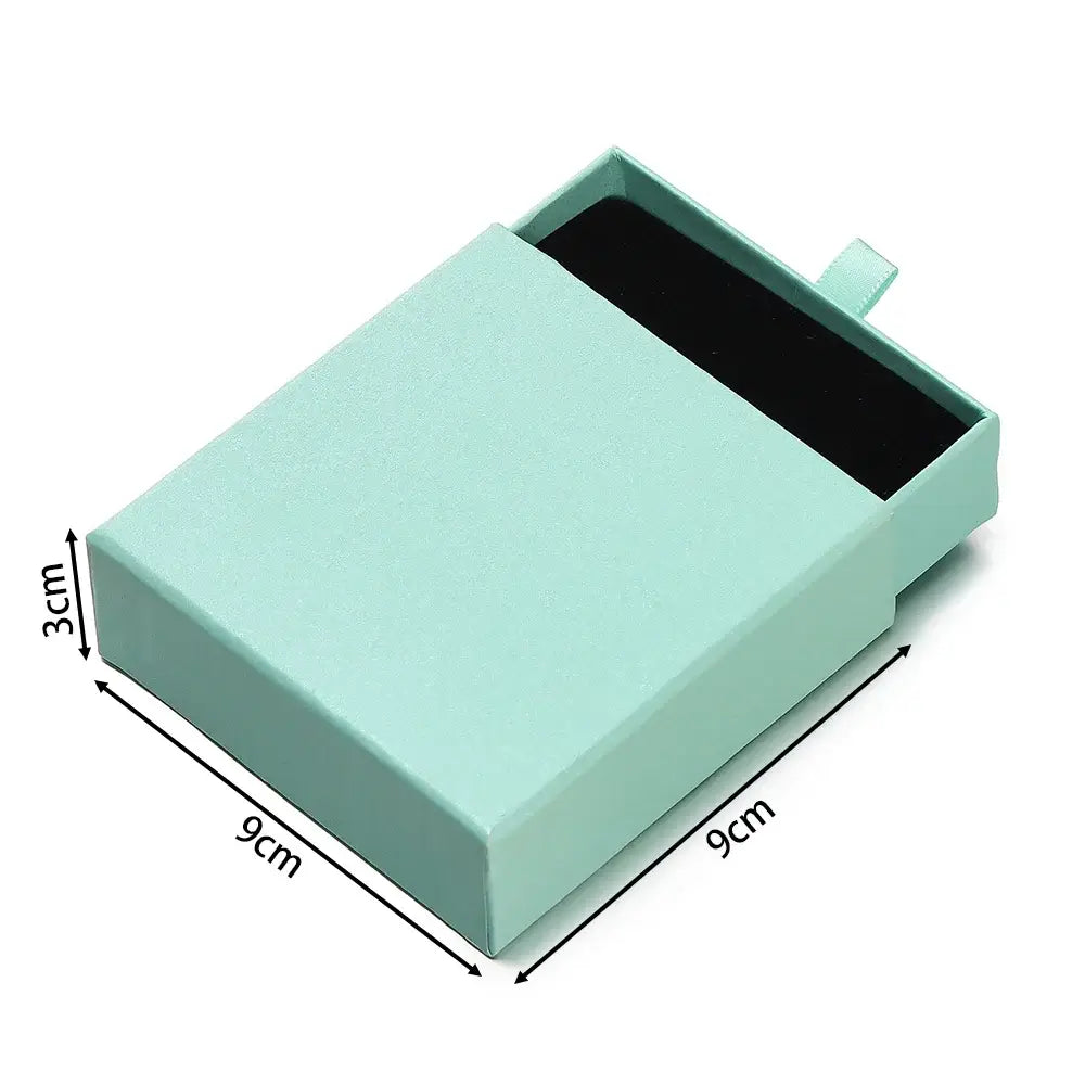 Creative Drawer Jewelry Packaging Box Necklace Ring Earing Bracelet Storage Organizer Display Stand Solid Color Paper Gift 2030