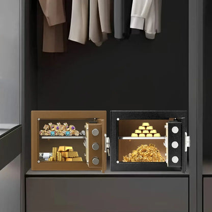 Digital Safe Box 15In Home Safe with Electronic Keypad 4 Bolts Security Safe for Bedroom Office Wall Mount Cash Jewelry Storage