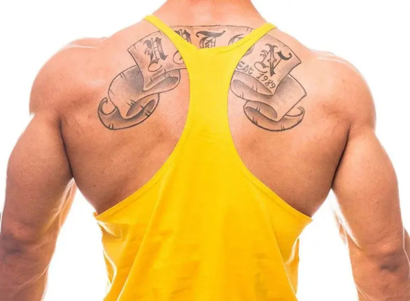 Muscleguys Brand Gym Clothing Fitness Stringer Tank Top Men Y Back Bodybuilding Shirt Summer Cotton Loose Vests Muscle Singlets