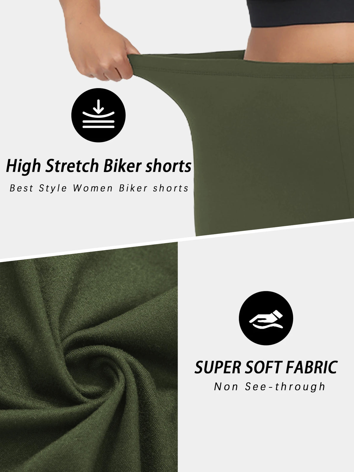 Plus Size Women’s Biker Shorts – Super Soft, High-Stretch, No See-Through | Workout, Yoga &amp; Casual | 1XL–4XL