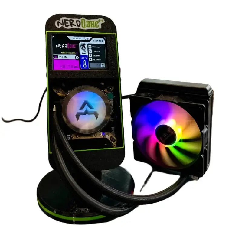 Bitaxe NerdQaxe++ BTC Solo Miner 4.8TH/S 80W BM1370 Chip ASIC Open Source Bitcoin Crypto Miner