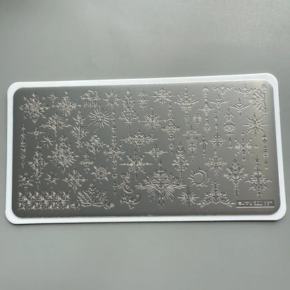 XMQ Nail Art Stamping Plates - Floral &amp; Line Designs