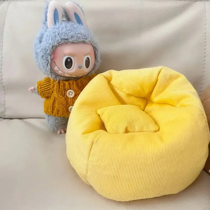 Labubu Doll Sofa - Cute Cushion for Mini Lazy Bed