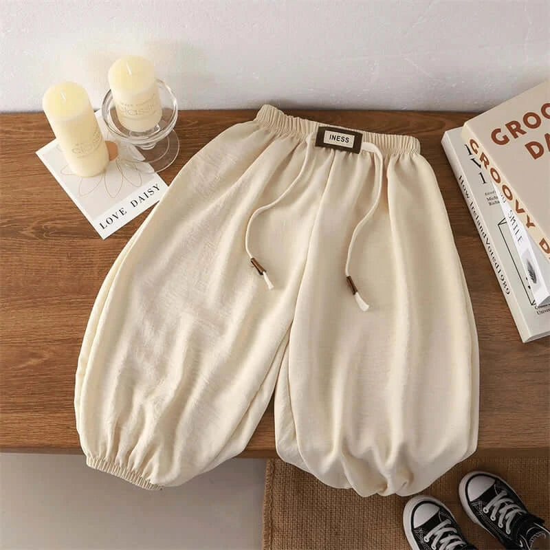 1-8yr Old Kids Clothes Floral Print Harem Pants Fashion Bear Casual Loose Children&