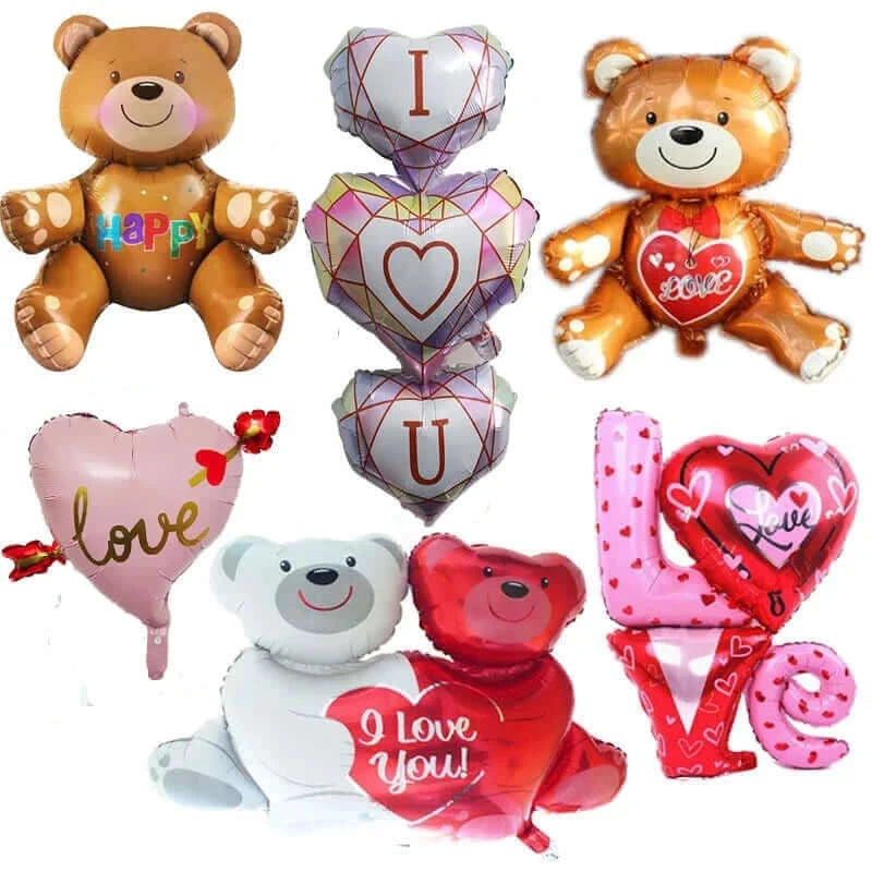 I Love You Kiss Me Lips Love Foil Balloon For Valentines Day Decoration Wedding Anniversary Inflatable Balloon Birthday Gifts