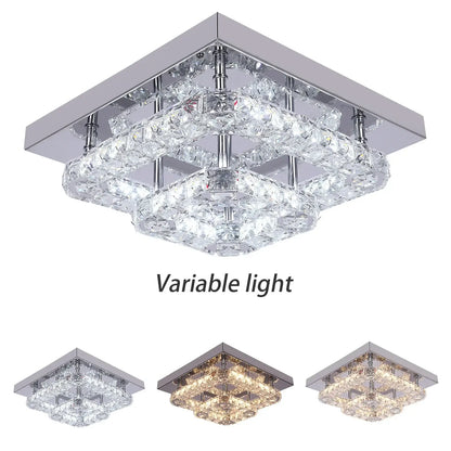 GreeLustr Crystal LED Ceiling Light, 20 or 27 cm