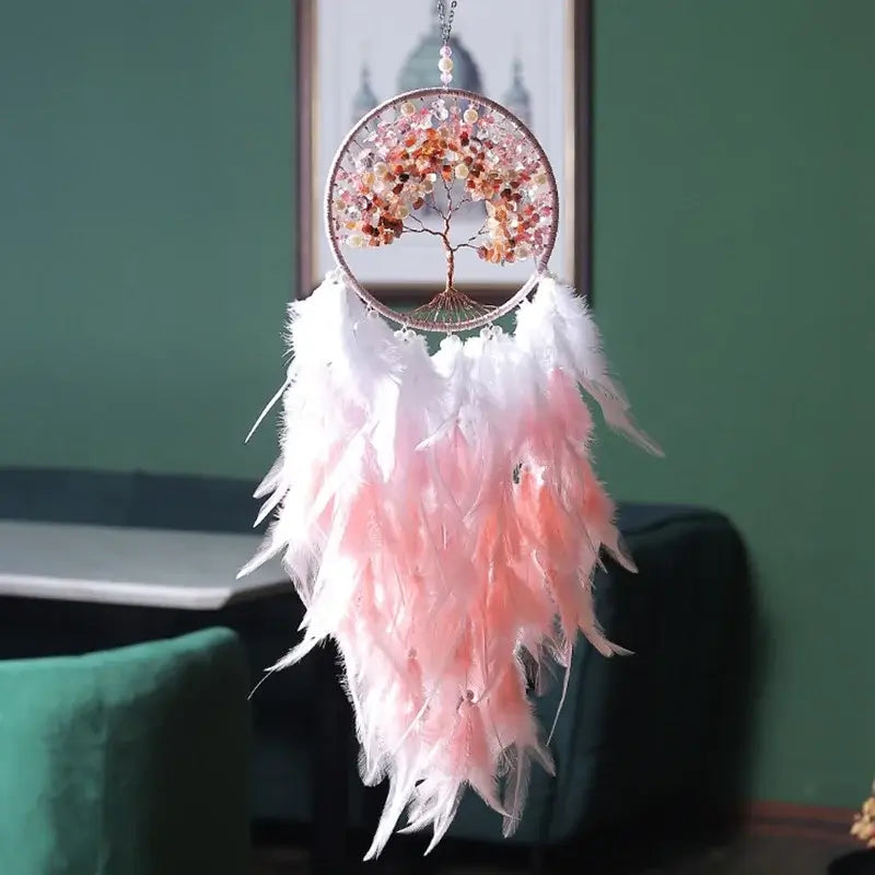 colorful crystal dream catchers