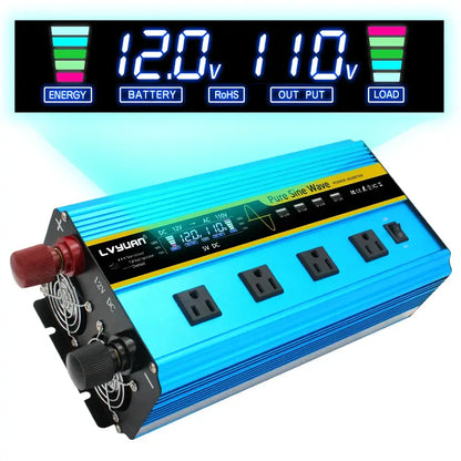 4000W Pure Sine Wave Inverter - Efficient Voltage Converter