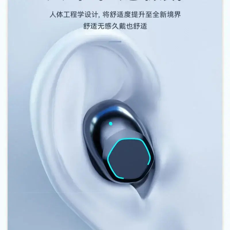 Wireless Bluetooth Compact Earphone HIFI Stereo Sound ENC Headphones Power Display Earbuds For Smartphone Sport Headsets