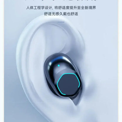 Wireless Bluetooth Compact Earphone HIFI Stereo Sound ENC Headphones Power Display Earbuds For Smartphone Sport Headsets