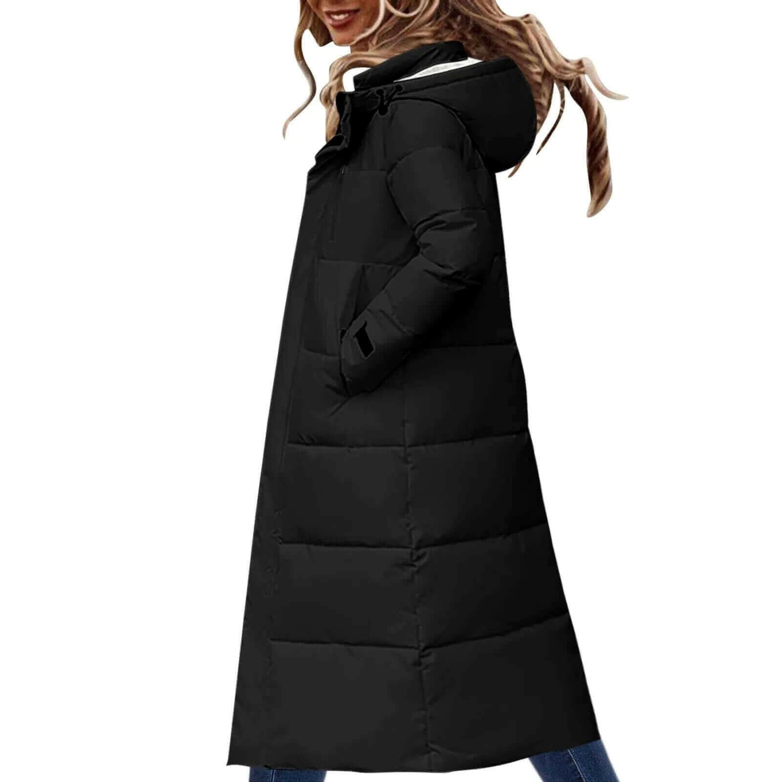 2022 Winter Women Jacket Coats Long Parkas Female Down Cotton Hooded.