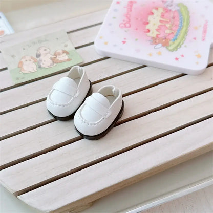 17cm Labubu Doll Accessories Clothes Advanced Luxury Design Sweet Woolen Shawl Suit Skirt Labubu Clothes Messenger Bag Loafers