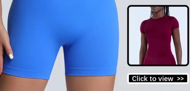 HISTELLO Women’s Seamless Scrunch Workout Shorts