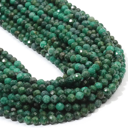 2 3 4mm Faceted Tiny Beads Natural Aquamarine Lapis Lazuli Tourmaline Amethyst Stone Beads for Jewelry Making 2030