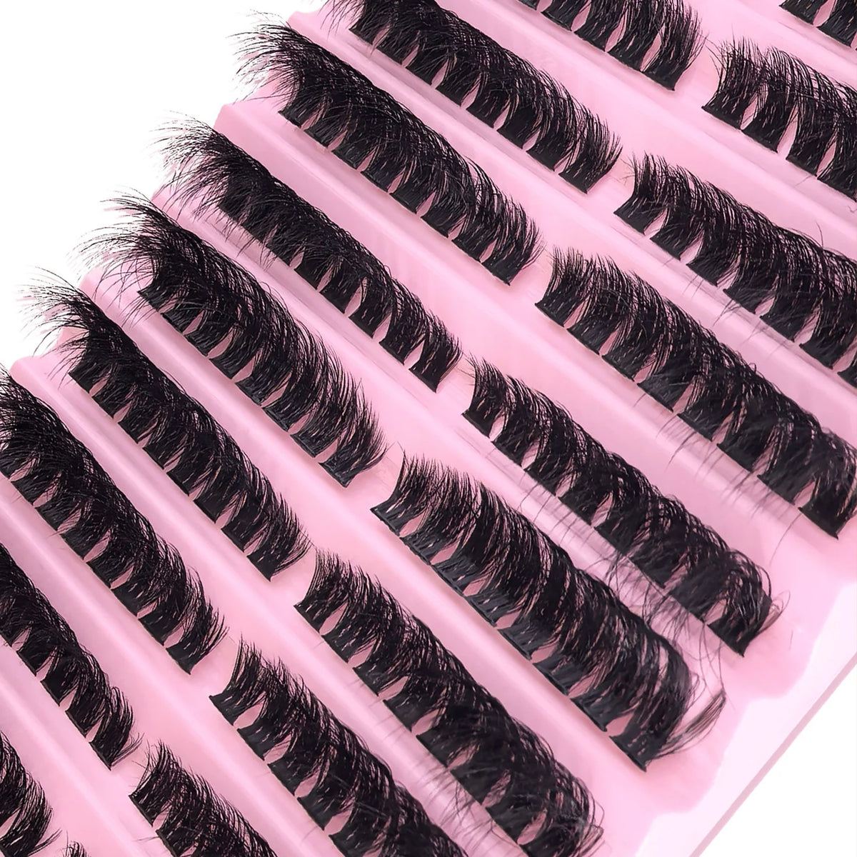 Eimny Individual Cluster Lashes – 160pcs | 8–16mm Mixed Tray | 80D–100D Volume | DIY Eyelash Extensions | Natural Look