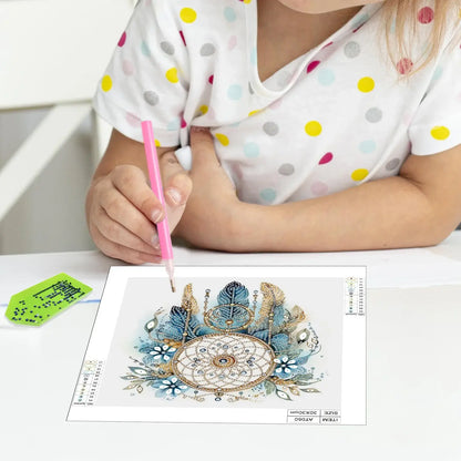 Diamond Painting Kit for Adult,Dreamcatcher Special Shape Diamond Art for Beginner,Diamond Art Painting for Home Decoration Gift