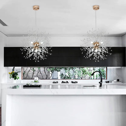 VETRULUS Dandelion-Style Chandelier, Selectable Designs