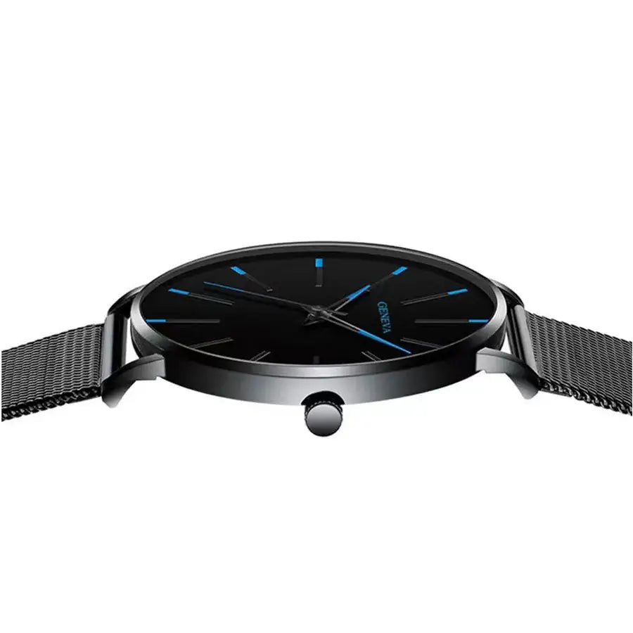 JIANUO Unisex Quartz Mesh-Strap Watch