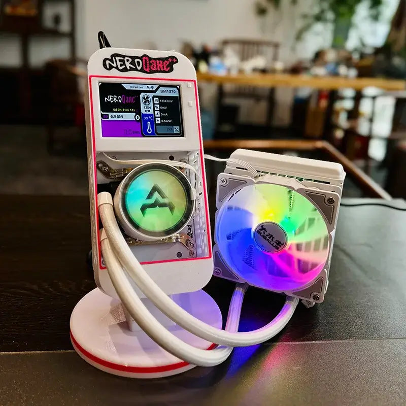 Bitaxe NerdQaxe++ BTC Solo Miner 4.8TH/S 80W BM1370 Chip ASIC Open Source Bitcoin Crypto Miner