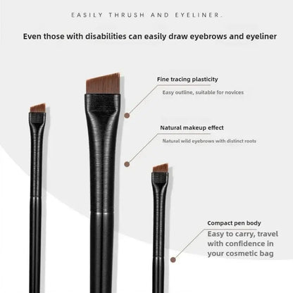 oblique eyebrow brush