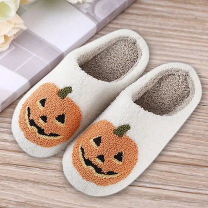 Halloween pumpkin slippers