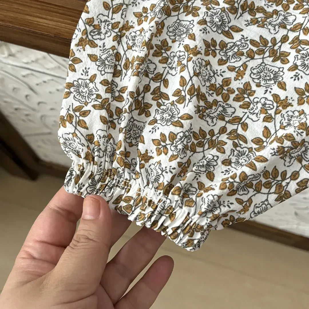 1-8yr Old Kids Clothes Floral Print Harem Pants Fashion Bear Casual Loose Children&