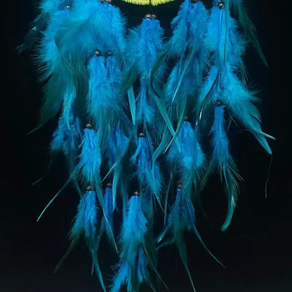 emerald green dream catcher wall hanging