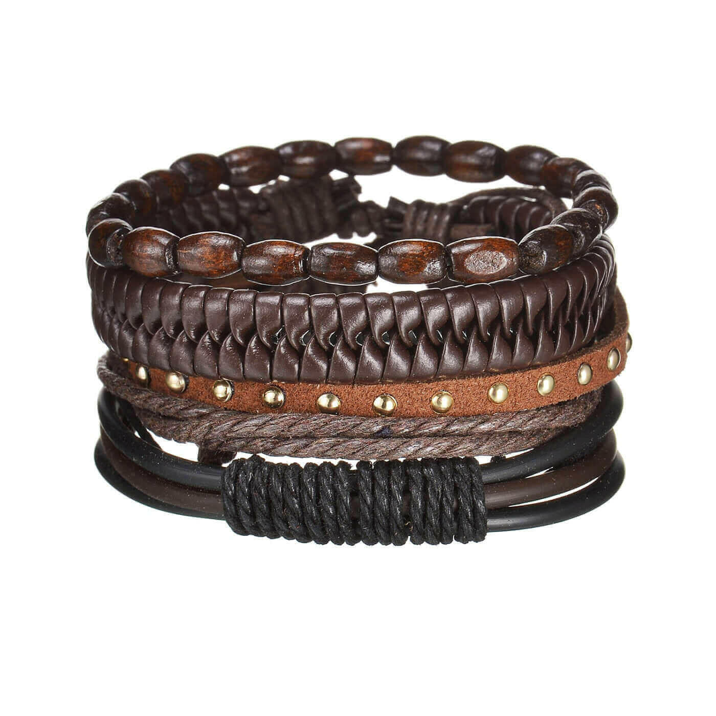 Mens Modern Multilayered Bracelet.