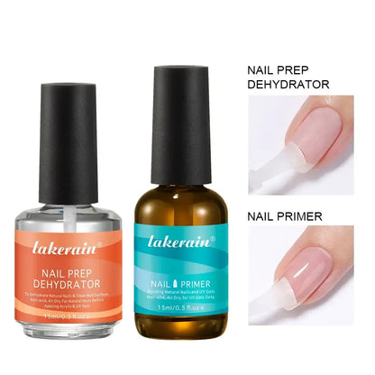 Nail Prep Dehydrator &amp; Primer Set, 2 × 15 ml