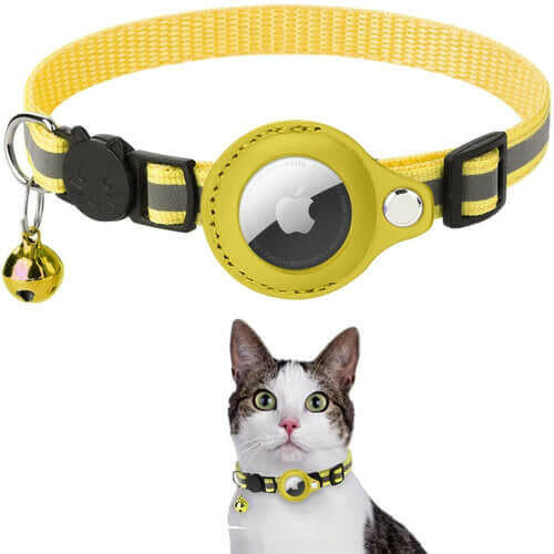 Reflective Airtag Case Collar for Cats and Dogs.