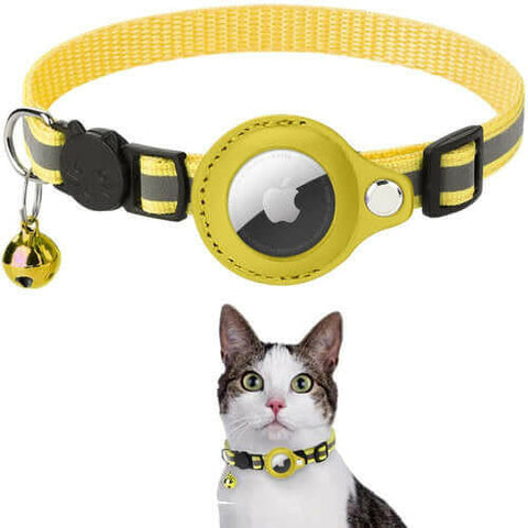 Reflective Airtag Case Collar for Cats and Dogs.