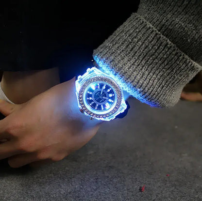 LED Light-Up Watch with Silicone Strap