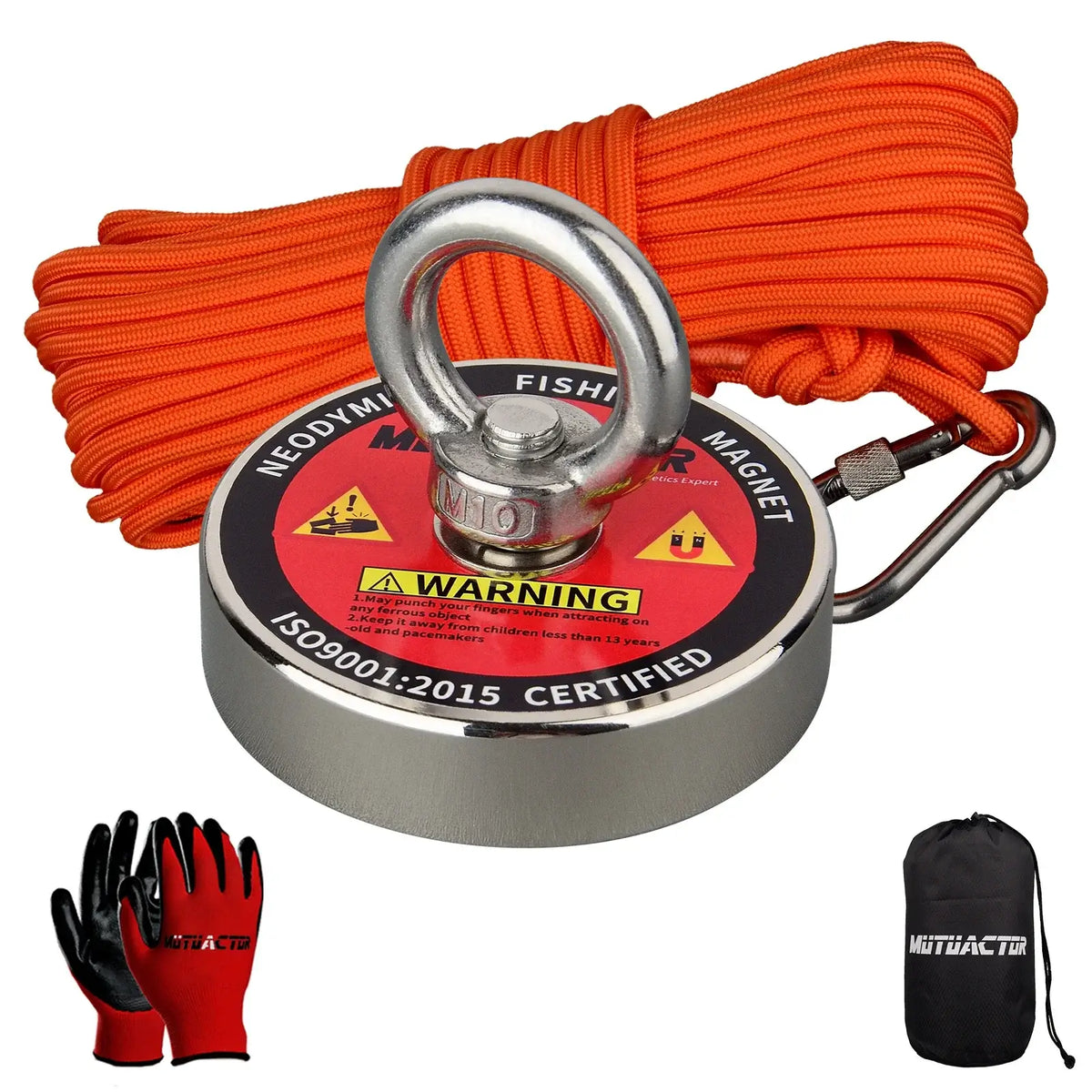 60 mm Neodymium Retrieval Magnet Set with 10 m Rope