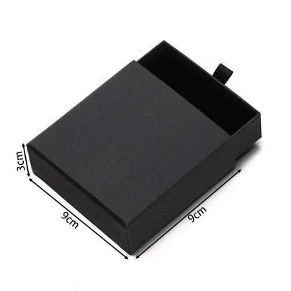 Creative Drawer Jewelry Packaging Box Necklace Ring Earing Bracelet Storage Organizer Display Stand Solid Color Paper Gift 2030