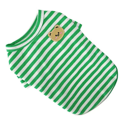 Cute Summer Dog Clothes for Small Breeds - Bear Print