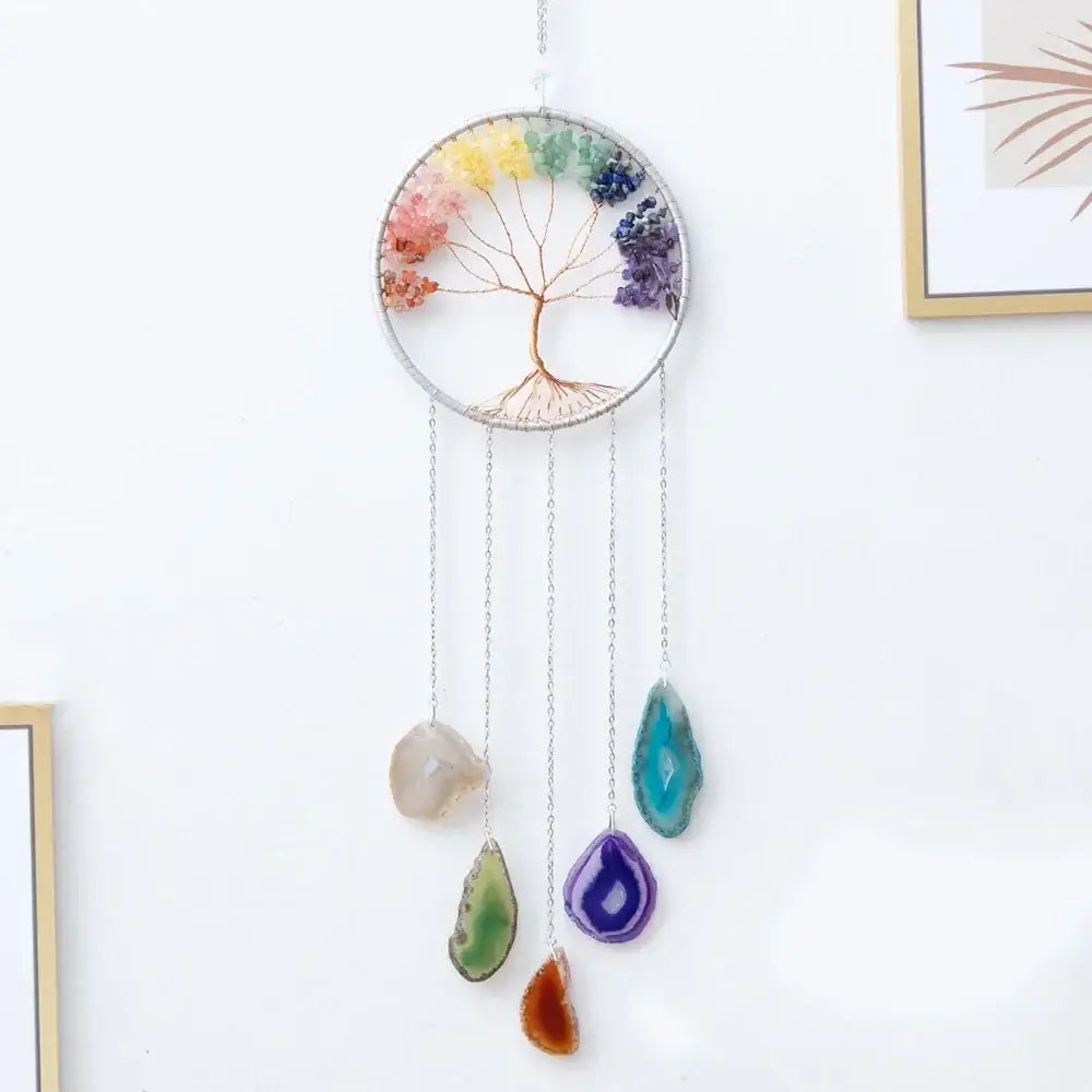 purple crystal dream catchers