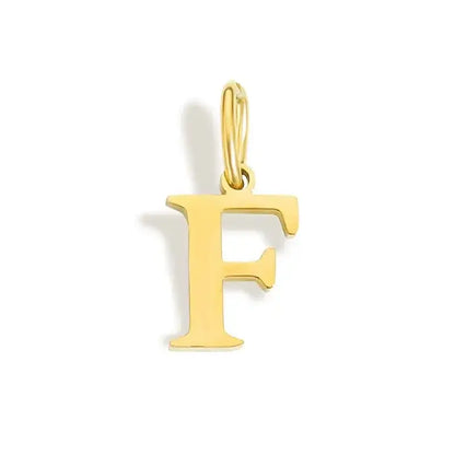 26 Letter Alphabet Initial 10mm Charm Pendant Jewelry Gold Stainless Steel Simple PVD Plated DIY Necklace Bracelet Jewelry